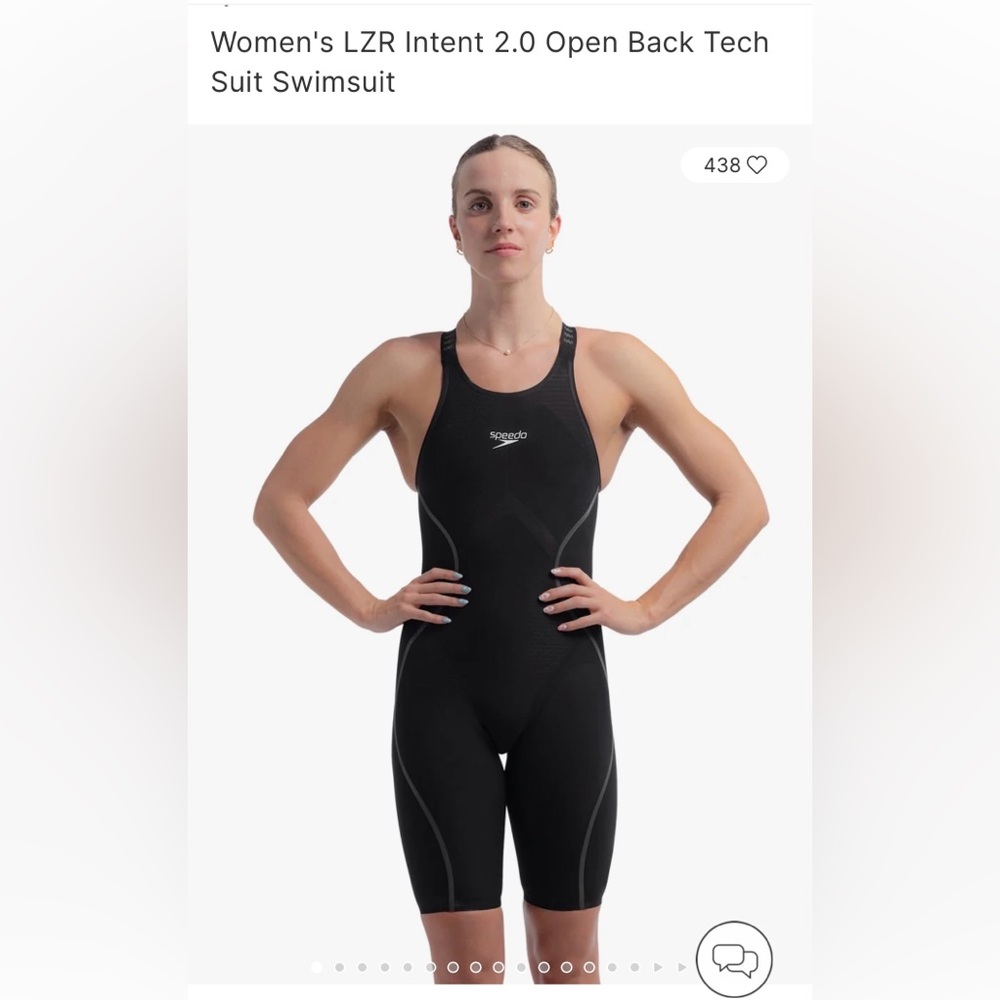 Speedo Women's Black LZR Intent Tech Swimsuit